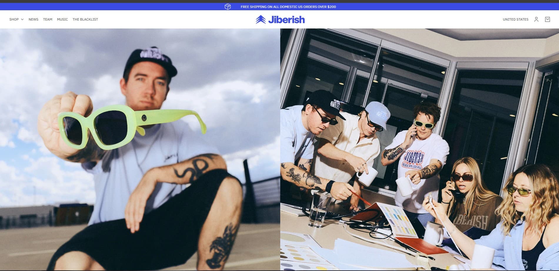 Jiberish website preview