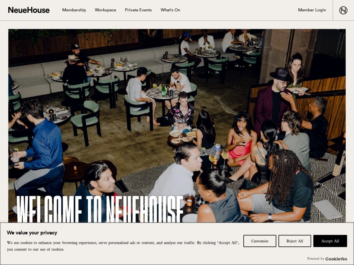 NeueHouse website preview
