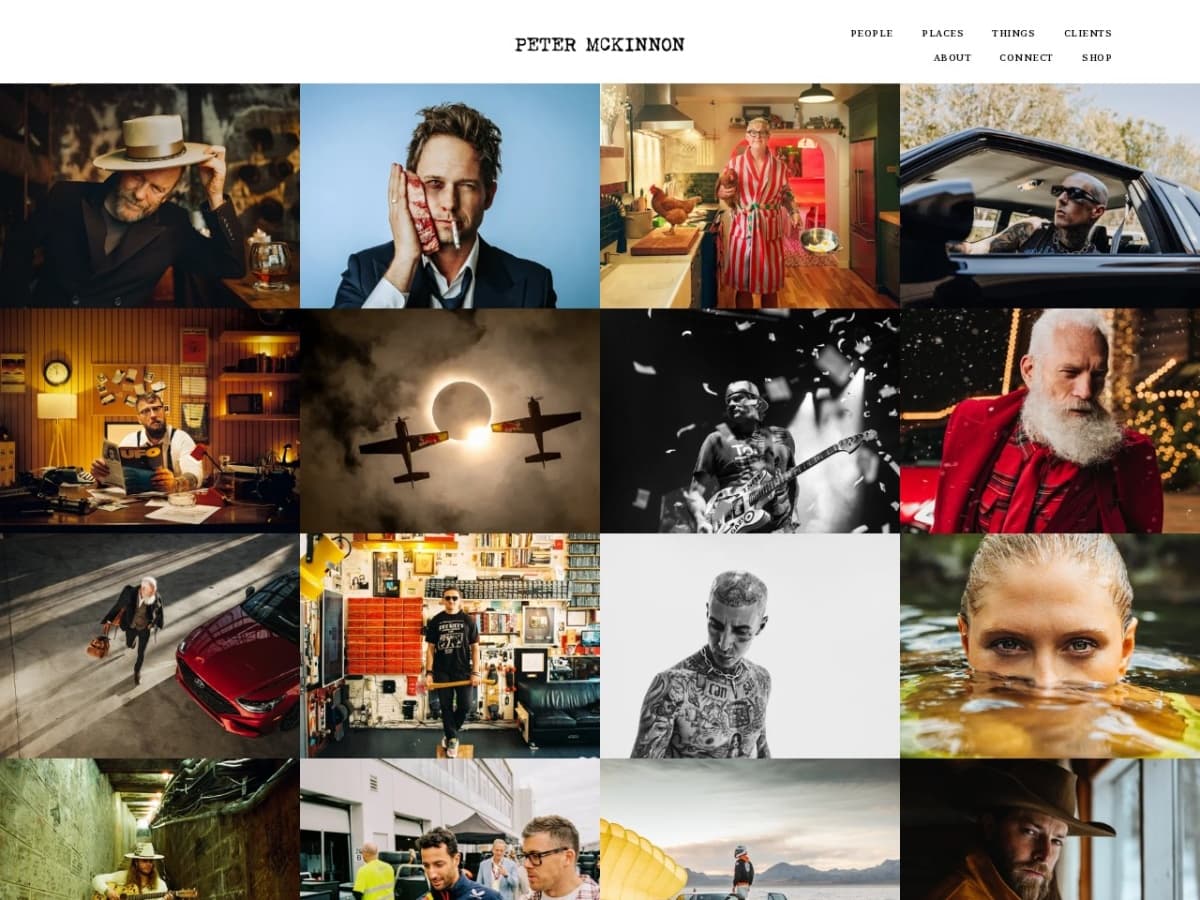 Peter McKinnon website preview