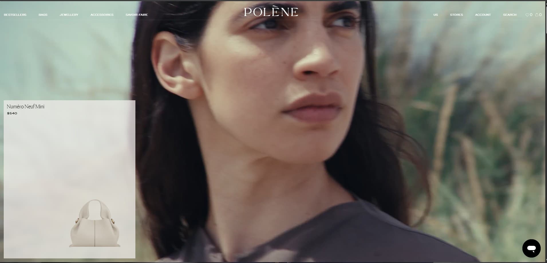Polène Paris website, from the team’s selected portfolio